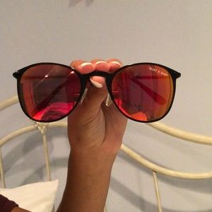 QUAY x SHAY red lens sunglasses